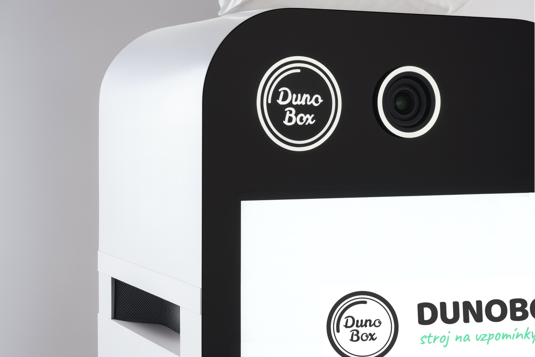 Detailní záběr fotokoutku Dunobox