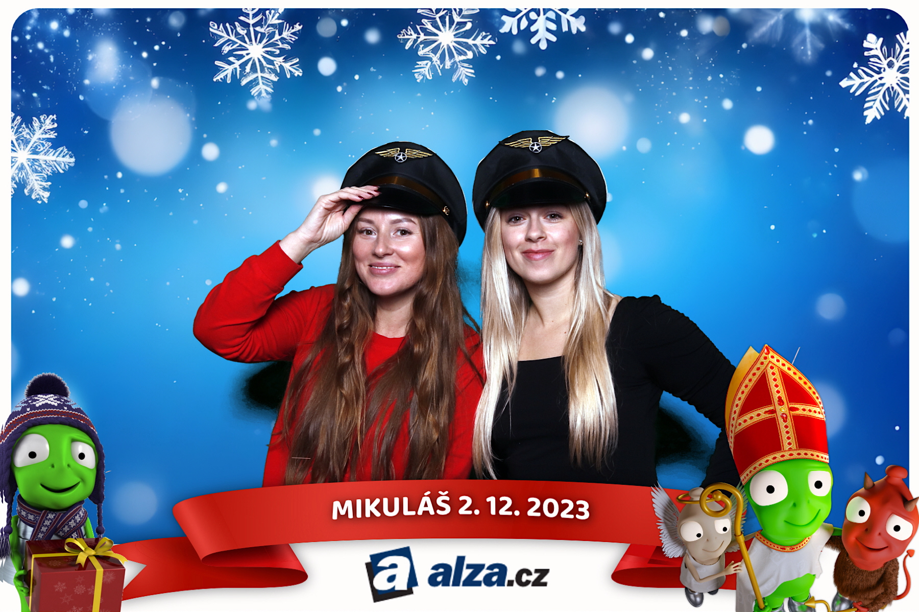 Mikulášská firemní fotka zaměstnanců alza